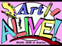 Art Alive title Screen