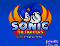 Sonic The Fighters title Screen