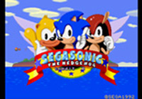 SegaSonic The Hedgehog title Screen