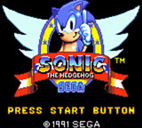 Sonic The Hedgehog title Screen