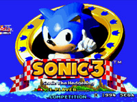 Sonic The Hedgehog 3 title Screen