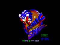 Sonic Spinball title Screen