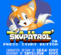 Tails' Sky Patrol title Screen