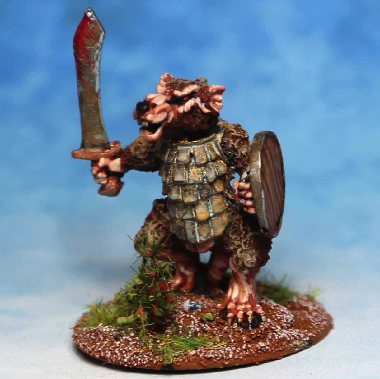 Sword and shield, scale mail