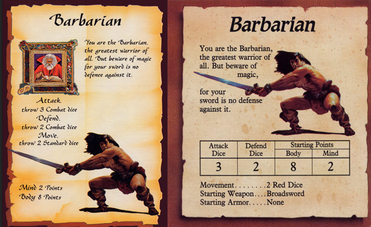 Barbarian Character Card Compare