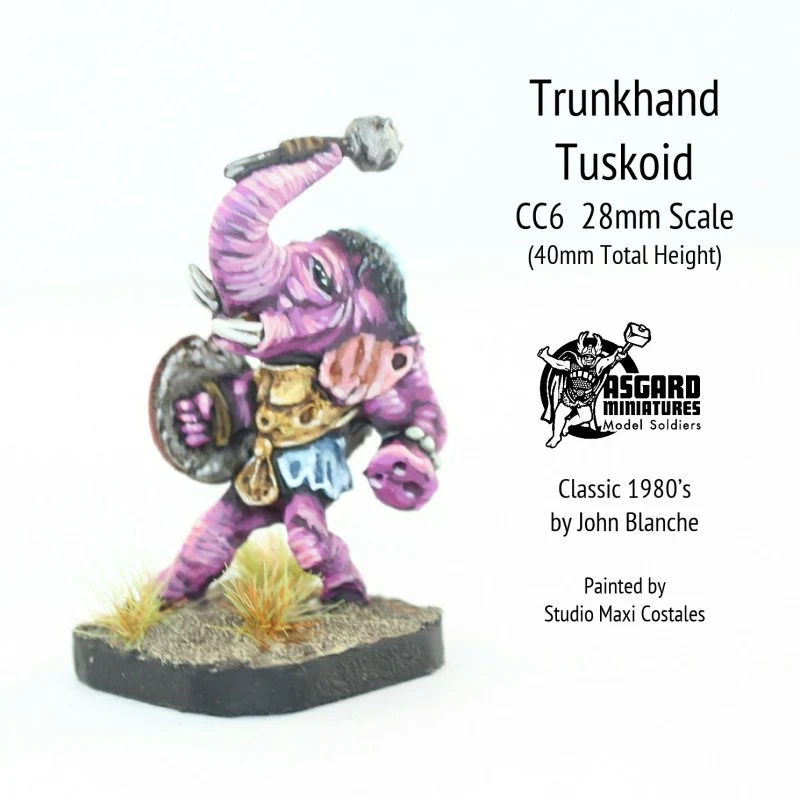 Trunkhand Tuskoid. Image from Alternative Armies, painted by Studio Maxi Costales